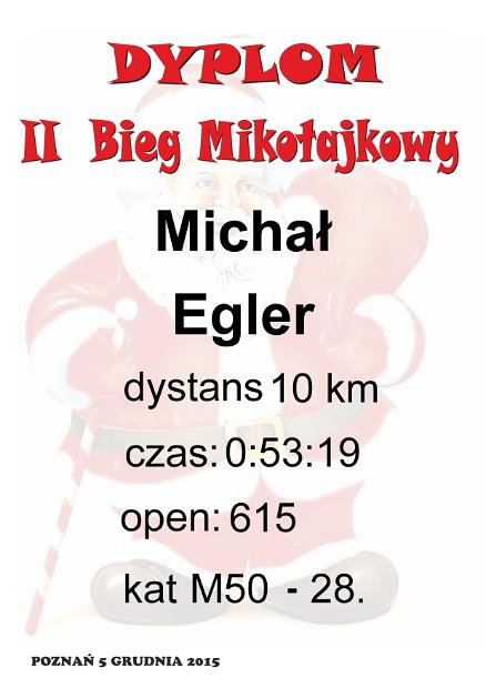 II Bieg Mikołajkowy