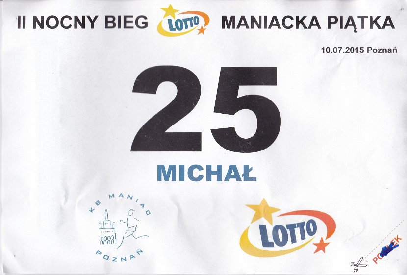 II Nocny Bieg Lotto Maniacka Piątka