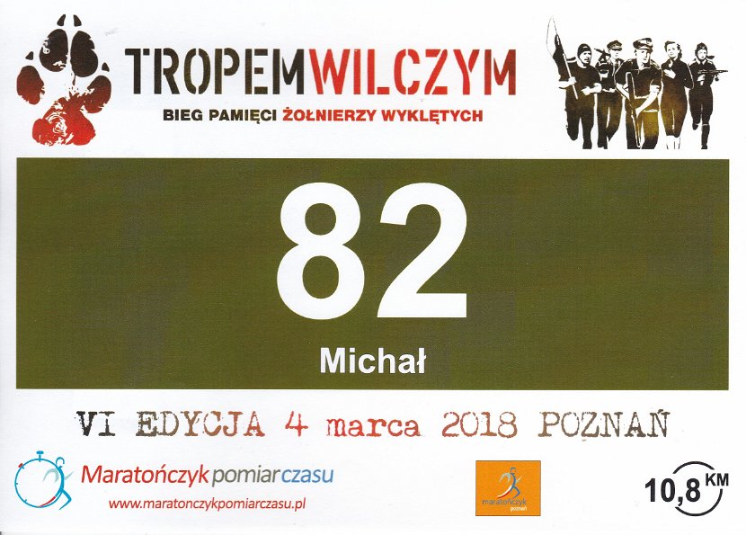 Tropem Wilczym<br>Bieg Pamięci Żołnieży Wyklętych